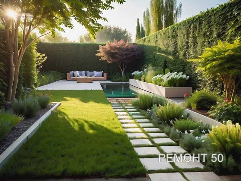 Уход за зелеными насаждениями в садовой зоне