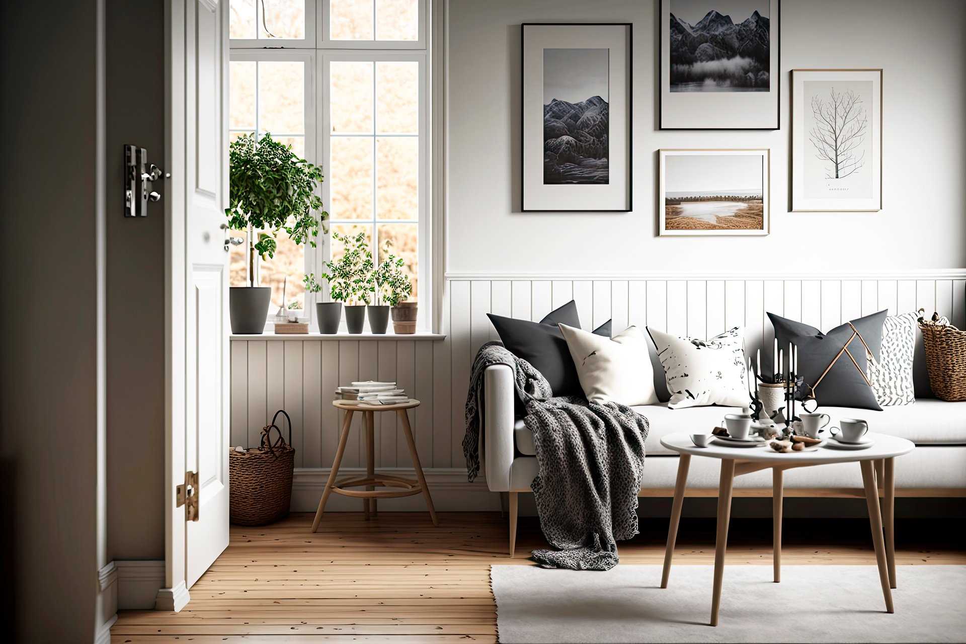 Мебель в скандинавском стиле для гостиной